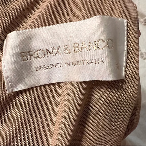 Bronx & Banco Moon Gown Rose Gold Sequin Mermaid Dress Size XL - Picture 3 of 12